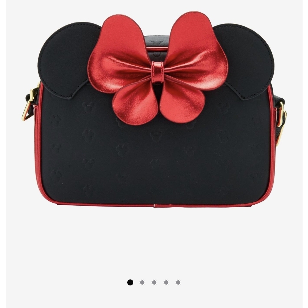 Disney Black And Red Crossbody Bag With Decorative Bow